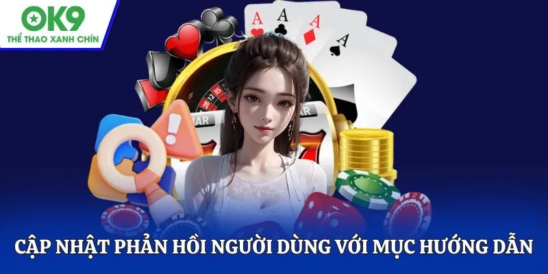 Cập nhật phản hồi người dùng với mục hướng dẫn