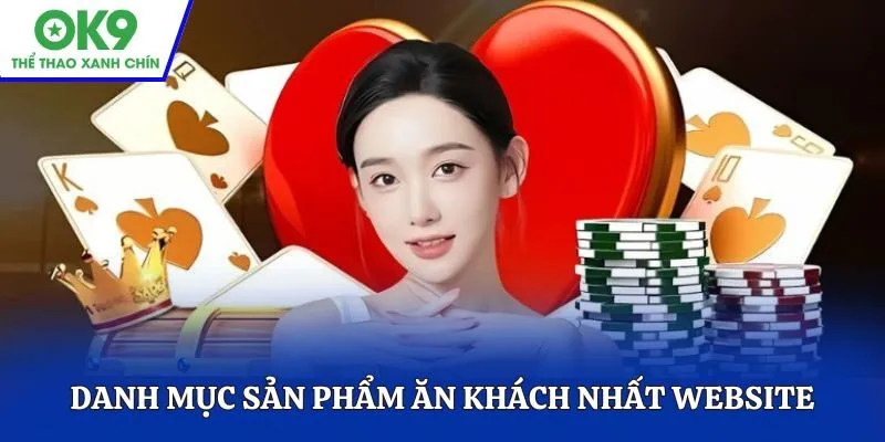 Một vài danh mục sản phẩm ăn khách nhất website